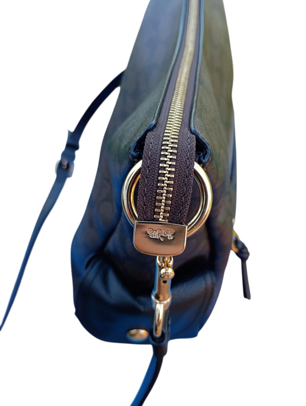 SOLD Coach Pennie Brown And Black Crossbody - Picture 4 of 16
